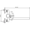 Смеситель для ванны/душа с длинным изливом VIDIMA HYPE BA400AA